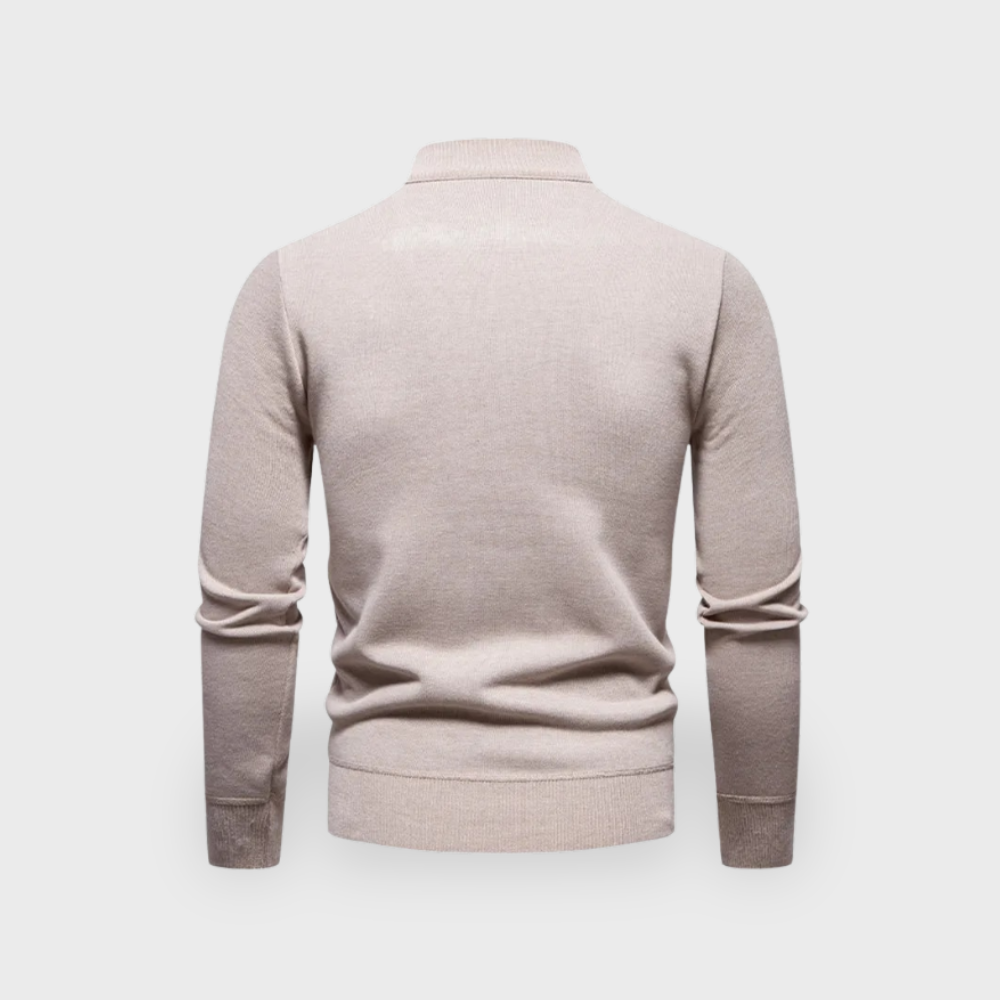 Premium Merino Wool Quarter Zip Sweater