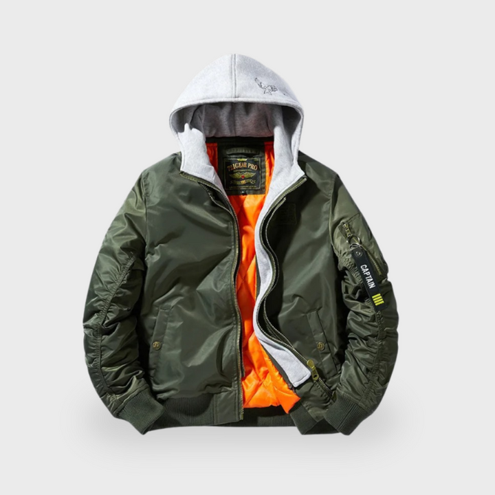 Lex & Baron | Premium Hooded Lightweight Bomber Jacket