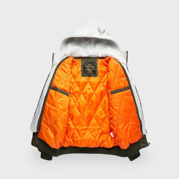 Lex & Baron | Premium Hooded Lightweight Bomber Jacket