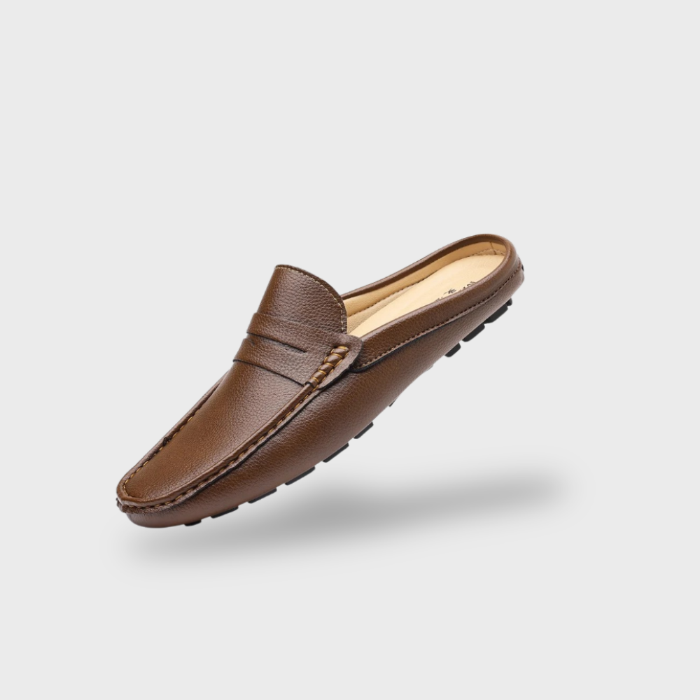 Lex & Baron | Men’s Summer Leather Slip-On Loafers
