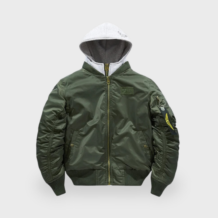 Lex & Baron | Premium Hooded Lightweight Bomber Jacket