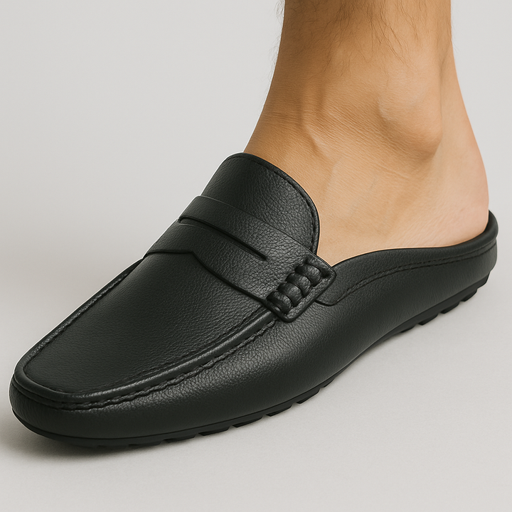 Lex & Baron | Men’s Summer Leather Slip-On Loafers